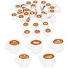 Tinoaly 40pz Mini Tazze Caffè Resina, Oggetti in Miniatura Piccole Bevande Decorazioni per Feste Bambole Ciondolo Caffè Creare Portachiavi Orecchini la Cucina Delle Bambole Accessori