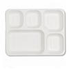 Wrap n Pac Vassoi usa e getta Thali indiani a 5 scomparti, biodegradabili al 100%, naturali, compostabili, per cene, feste, compleanni, barbecue, picnic per cibi caldi e freddi, adatti a microonde e