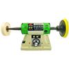 NJJIHUI Lucidatrice per gioielli, Lucidatrice da banco elettrica Rettificatrice for gioielli Gemma Smerigliatrice for roccia Lucidatrice for tornio da tavolo Velocità regolabile 0-10000 RPM 750 W(Rosa)