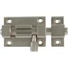 Amig - Chiusura per porte Mod.700 | 65 x 37 mm | Chiavistello di sicurezza per chiusura orizzontale o verticale | in ottone con finitura cromata opaca | Include Tirafondi