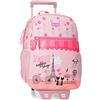 Roll Road Coffee shop Zainetto con trolley Rosa 27x33x11 cm Poliestere 9,8L
