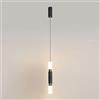 KSHSAA Moderna lampada sospensione nordica Lampada sospensione ristorante creativo Downlight LED testa singola da comodino Piccola lampada sospensione di lusso leggera Arte del ferro nero Drop Light