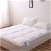 OBONG Topper Materasso Matrimoniale Extra Spesso Con Imbottitura In Piuma D'oca Coprimaterasso In Cotone Morbido Traspirante Giapponese Materasso Futon Singolo ( Color : White , Size : King-180*200cm )