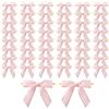 MORSUNBELA Fiocchi Decorativi Piccoli Fiocchi di Nozze Rosa Piccolo Regalo per Compleanno Comunione San Valentino Decorazione 50 Pezzi Rosa Sakura