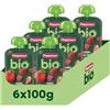 Plasmon BIO Pouch Mela Fragola Lampone 100g (6 Pezzi)