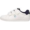 FILA Crosscourt 2 NT Velcro Kids - Scarpe da Ginnastica, White-Medieval Blue,