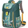Amythe Zaino Scuola Ergonomico Elementare Bambina, Zaini Bambina di 6-10 anni con Riflettente, Zainetto Ragazza per la Scuola Leggero e Impermeabile, Verde