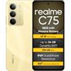 realme C75 Smartphone 8+256 GB, IP69,Batteria da 5828 mAh,Vetro ArmorShell™2,Fotocamera super nitida da 50 MP,Ricarica rapida da 45 W7, Gold(nessun adattatore)