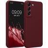 kwmobile Custodia Compatibile con Samsung Galaxy S22 Cover - Back Case per Smartphone in Silicone TPU - Protezione Gommata - Viola Bordeaux