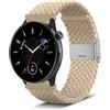 Niboow 20mm Cinturino per Amazfit GTR Mini/GTS 4/GTS 4 Mini/GTS 2 Mini/GTS 3/GTS 2/GTS 2e, Nylon Intrecciato Regolabile Cinturino per Amazfit Bip 3 Pro/Bip 3/Bip S/Bip U Pro (Beige)