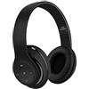 AndThere Bluetooth Cuffie Stereo Senza Fili Cuffie con Microfono Riduzione del Rumore Over Ear Cuffie Pieghevoli Auricolari On Ear Cuffia per Bambini Donna Uomo Computer TV PC Tablet