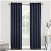 Sun Zero Rod Pocket Blackout Window Panel, Blu Navy, 101,6 x 213,4 cm