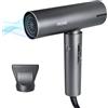 TANSHINE Asciugacapelli, 200 Milioni di Ioni Negativi Phon, Motore Brushless 110.000 U/min Asciugatura Rapida Phon, 2000W Termostato Intelligente per la Protezione dei Capelli, Grigio Scuro