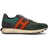 HOGAN Sneaker uomo nera/verde in pelle