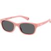 POLAROID KIDS PLD K006/S Occhiali, Rosa Glitterato, 44 Unisex-Bambini e Ragazzi
