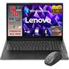 Lenovo Notebook NUOVO - CPU Amd Ryzen 7 - Ram 16GB - Monitor 15.6 Full HD - SSD 512 GB - Ingresso LAN, HDMI, USB - Sistema operativo WIN 11 PRO e Pacchetto Office - MOUSE WIRELESS - PRONTO ALL'USO