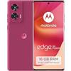 Motorola Mobility Motorola Moto Edge50 Fusion Smartphone (display FHD+ pOLED da 6,7, fotocamera da 50 MP, 8/256 GB, 5000 mAh, con caricatore da 68 W, Android 14), rosa caldo, con custodia protettiva e supporto per