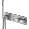 Mariner Oasy termostatico per 2 uscite, con set doccia, OAS1902-CS, Oasy cromo spazzolato [Rubinetteria Bagno > Rubinetteria Doccia]