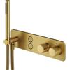 Mariner Oasy termostatico per 2 uscite, con set doccia, OAS1902-OB, Oasy oro spazzolato [Rubinetteria Bagno > Rubinetteria Doccia]