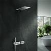 Mariner Oasy two sistema doccia con termostatico, set doccia e pannello pioggia in acciaio inox squadrato, OAS1800-CR#Set3, Oasy cromo [Rubinetteria Bagno > Sistemi Doccia da Incasso]