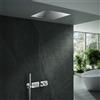 Mariner Oasy two sistema doccia con termostatico, set doccia e pannello pioggia in acciaio inox per installazione a soffitto, OAS1800-CR#Set4, Oasy cromo [Rubinetteria Bagno > Sistemi Doccia da Incasso]