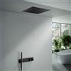 Mariner Oasy one sistema doccia con termostatico, set doccia e pannello pioggia in acciaio inox per installazione a soffitto, OAS1903-NO#Set2, Oasy nero opaco [Rubinetteria Bagno > Sistemi Doccia da Incasso]