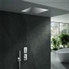 Mariner Oasy two sistema doccia con termostatico, set doccia e pannello pioggia in acciaio inox per installazione a soffitto, OASV1800-CR#Set4, Oasy cromo [Rubinetteria Bagno > Sistemi Doccia da Incasso]
