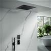 Mariner Oasy two sistema doccia con termostatico, set doccia e pannello pioggia in acciaio inox per installazione a soffitto, OASV1800-NO#Set4, Oasy nero opaco [Rubinetteria Bagno > Sistemi Doccia da Incasso]