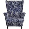 Meigeh Copripoltrona con Orecchie stampate Copripoltrona a orecchio elasticizzata 1 posto Fodera per sedia a orecchio in 2 pezzi Convenzione