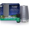 Yankee Candle kit di base Sleep Diffuser | Argento | Ricarica fragranza Peaceful Dreams per diffusore elettrico | Durata della fragranza fino a 30 notti | Presa europea