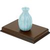 FINGERINSPIRE Base Rettangolare in Legno di Cocco Marrone 10.1x15x1.8cm Base in Legno con Bordo Ogee Base in Legno per Espositore di Pietre Preziose e Gioielli Base in Legno per Vaso Sculture