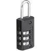 Master Lock 646EURD Lucchetto con Combinazione e Corpo in Zinco, Nero, 6,3 x 2 x 1 cm