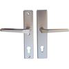 Alpertec casa maniglia per porta tira - LS KT protezione antiappannante per casa stüren pulsante/pulsante in alluminio anodizzato argento quadrato 10 mm, distanza 92 mm, 40100986