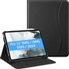 FINTIE Custodia per iPad Pro 11 Pollici (M5 2025 / M4 2024) con Portapenna, Multi-angli Slim Fit Folio Cover Case con Pocket e Auto Sveglia/Sonno, Nero