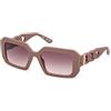 Guess Gu0011052f54 Womens UV Protected Injected Sunglasses Occhiali, Marrone (Dark Havana), 54MM Donna
