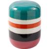 Pols Potten - Tavolino d'appoggio Striped Pill - Verde - Ceramica smaltata