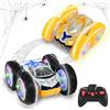 PATEMZON Macchina Telecomandata per Bambini, Auto Radiocomandata, Spider Monster Truck Telecomandato a Due Lati con Luce e 360° Rotazione, Regali di Compleanno, Giochi Bambino 4 5 6 7+ Anni (Argento)
