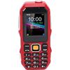 Sxhlseller Telefono Cellulare Senior Sbloccato, Mini Telefono Robusto, Regali per Bambini Anziani, Torcia a LED, Batteria da 5800 mAh, Display da 1,8 Pollici, Radio, Pulsanti Grandi, Volume (Rosso)