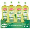 Winni's - Additivo Brillantante Lavastoviglie Ipoallergenico, con Estratto di Limone Bio, Contro Residui e Macchie, con Materie Prime di Origine Vegetale, 500 ml x 4 Confezioni