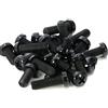 CONPHERON Vite a Testa Tonda Phillips Vite in Nylon Nero Vite Isolata in Plastica, M6x12 mm,50 pezzi