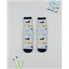 Prénatal Antiscivolo bimbo grigio/blu dinosauri