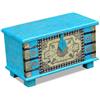 Vidaxl - Baule Blu Legno Di Mango 80x40x45 Cm
