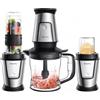 BioloMix TB23M Robot da cucina multifunzione 3 in 1, spremiagrumi portatile da 700W, materiale plastico per alimenti