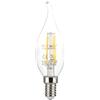 V-TAC Lampadina LED Filamento Fiamma con Attacco Edison E14-4W (Equivalenti a 35W) - 400 Lumen - Massima Efficienza e Risparmio Energetico - 3000K Luce Bianca Calda - (Box 1 Pezzo),