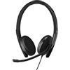 EPOS ADAPT 165T USB-C II - cuffie doppie con cavo USB-C + jack da 3,5 mm | certificate per Microsoft Teams |