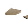 Gicos Mensola angolare da Parete pensile scaffale in Legno MDF da Muro Colore Rovere 24 * 24 * 4 cm DOU-788987