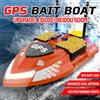 LOKEEVAN V802PRO Bait Boat per la pesca alla carpa con doppia antenna GPS, 4 tramogge e luci, telecomando fino a 500 m