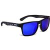 Rapala Attrezzatura da Pesca Urbani-Occhiali da Sole polarizzati moderni-UVG-293B-Lenti a Specchio Blu Nero, Montatura Verde Smeraldo Opaco e Nera, 13,5 cm Unisex