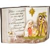 HOMCOM Presepe di Natale con Statuine 3D e Incisione, Natività, Decorazione Natalizia in Resina, 21.5x9.5x14cm|Aosom