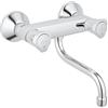 Grohe 31187001 Adria Rubinetto per Lavello, Installazione Parete, Cromo